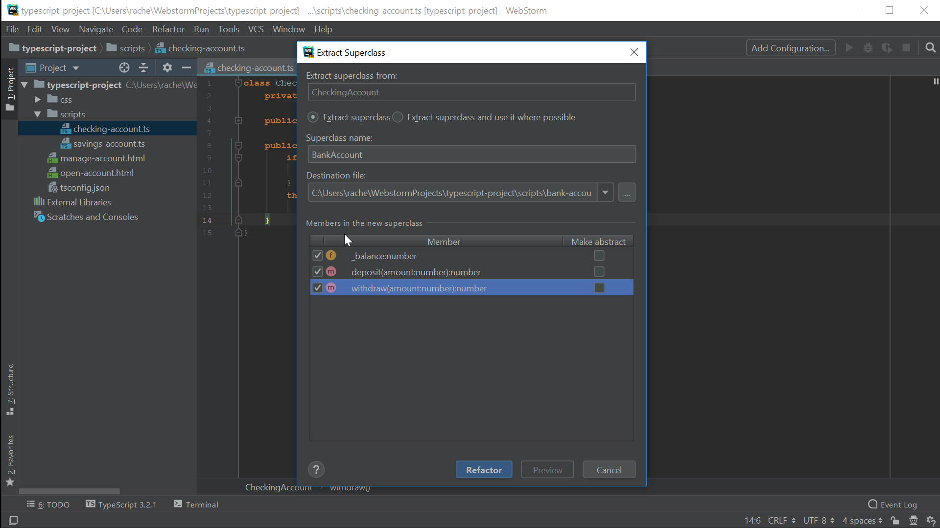 refactor superclass
