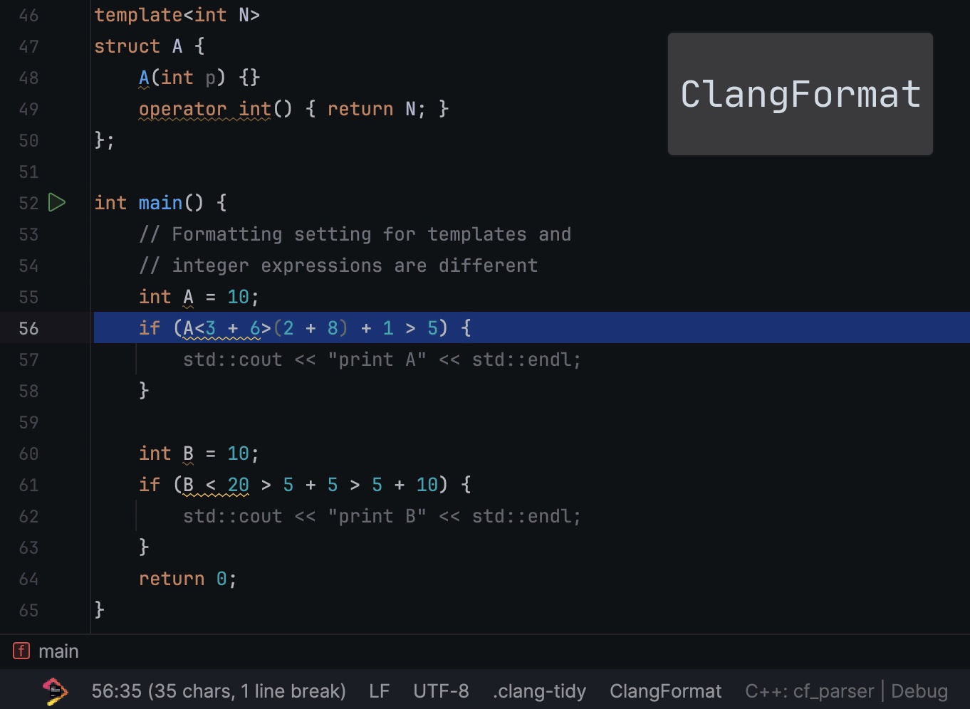 CF case with templates