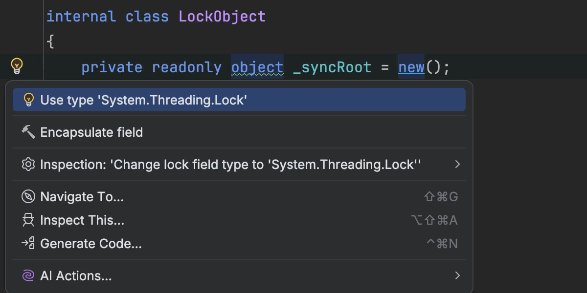 Converting to System.Threading.Lock in synchronization patterns